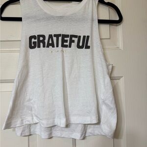 Spiritual Gangster White Grateful Muscle Tee